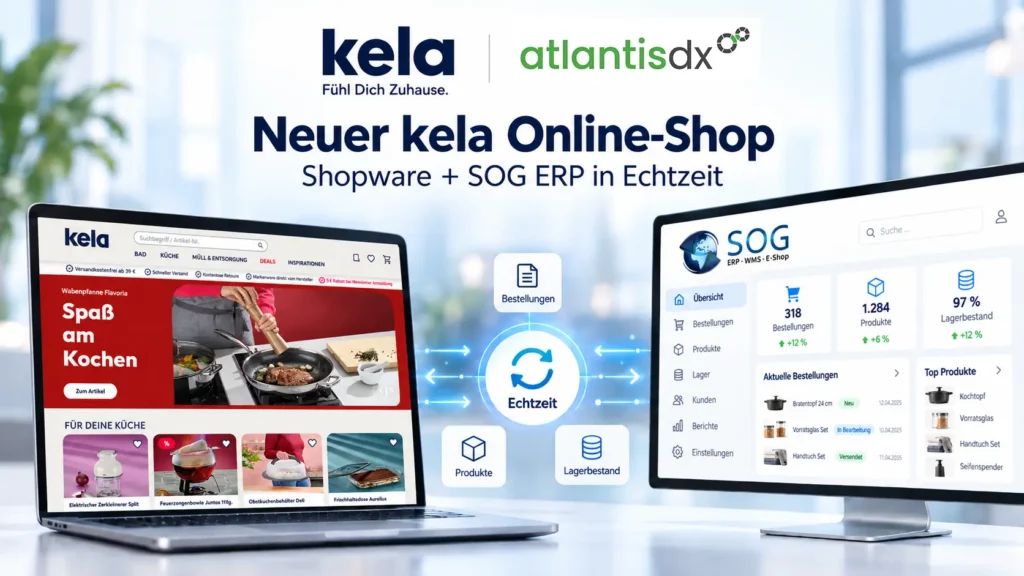 Kela Online-Shop trifft SOG ERP