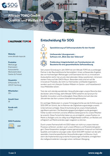 Alltrade Topo Anwenderbericht