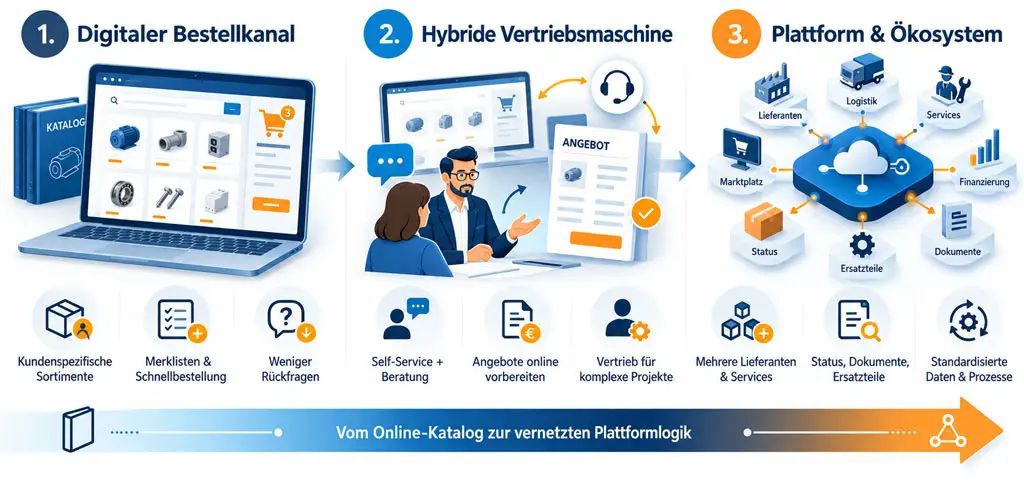 Von Katalog zu Plattform: Wie sich B2B-Geschäftsmodelle verschieben